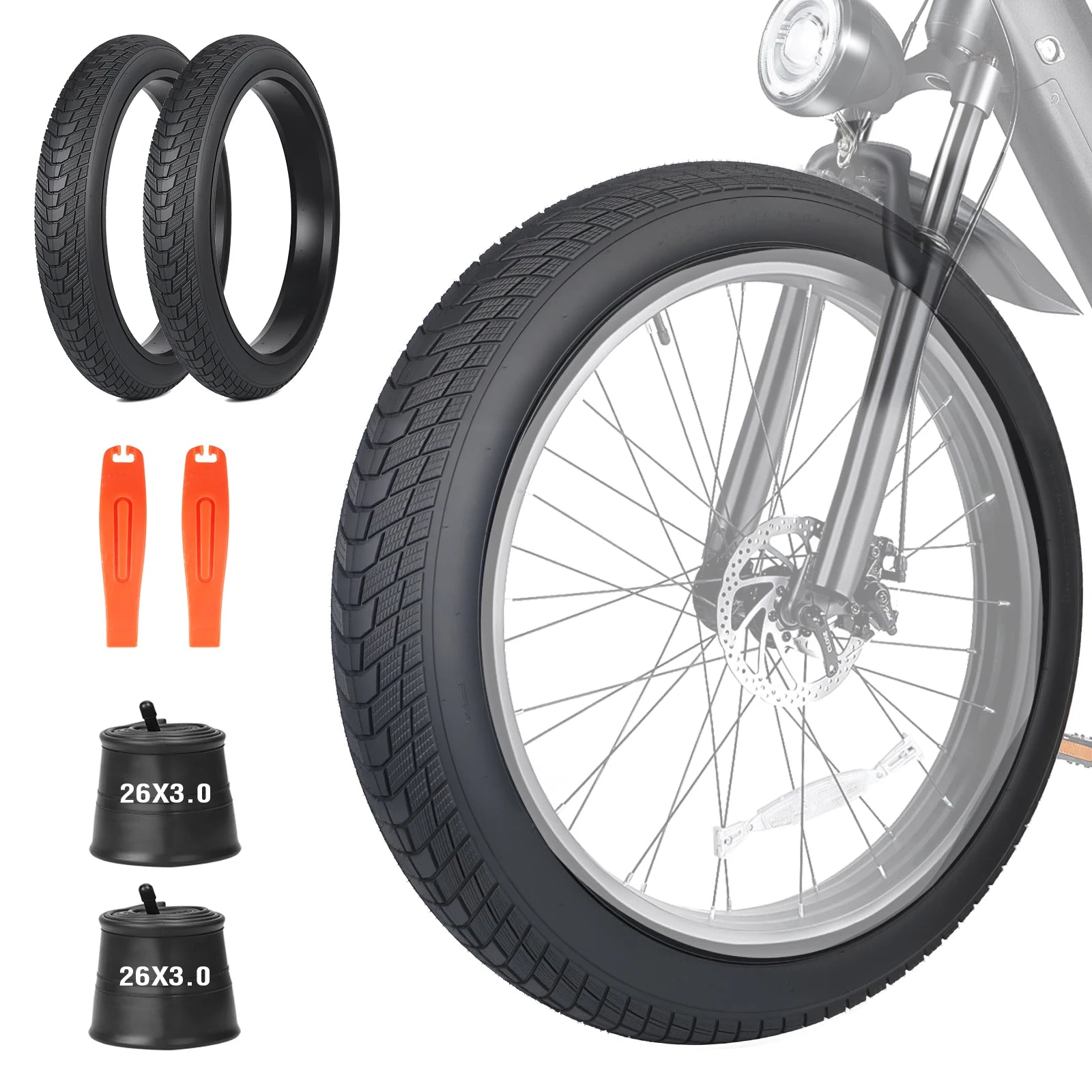 ZUKKA 26x3.0 All - Terrain Tire for Kids, Electric Bikes & Tricycles - Superior Grip, Anti slip, Long - lasting Wear Resistance