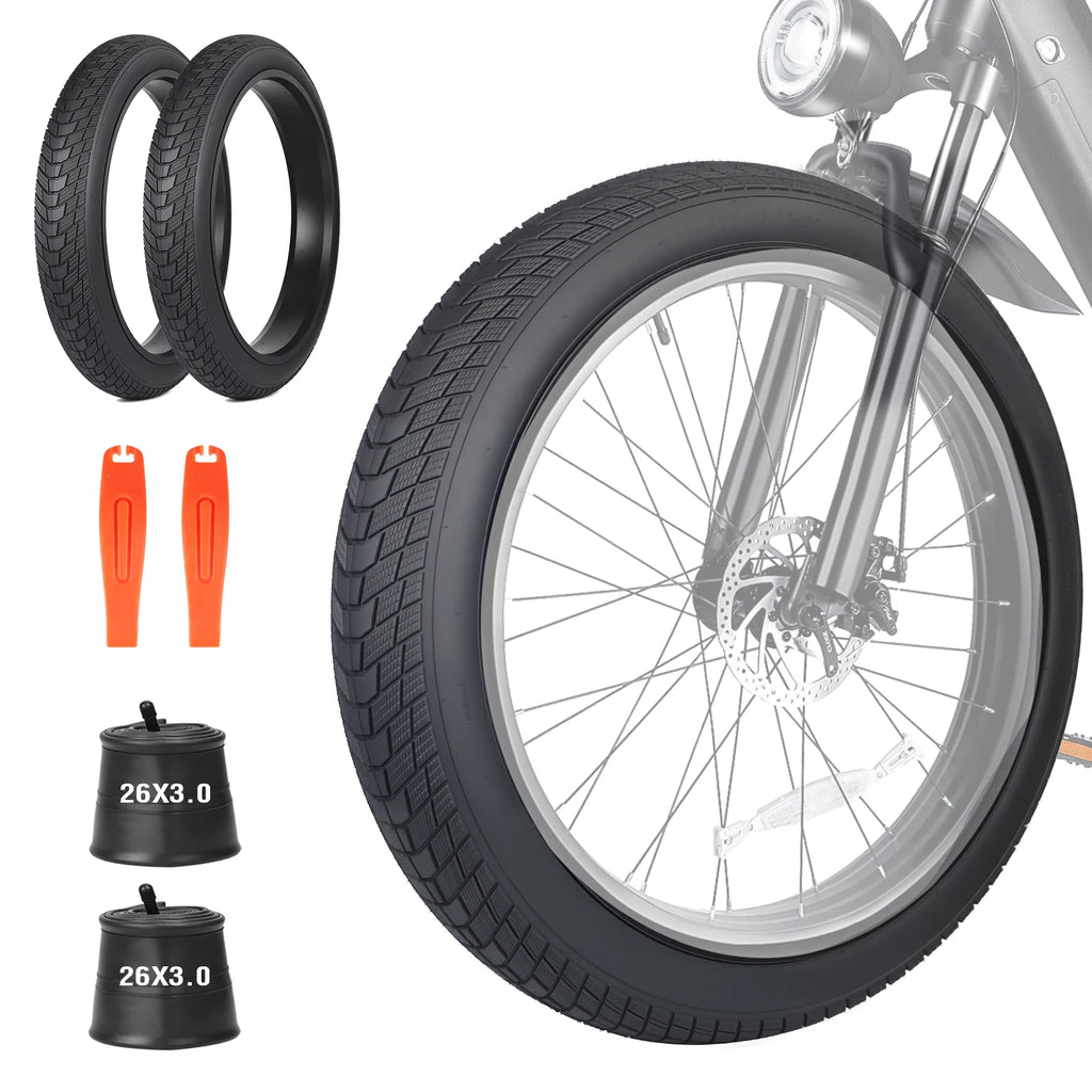 ZUKKA 26x3.0 (75-559) All-Terrain Tire: High-grip, Anti-slip, Wear-resistant. Fits Kids/Electric/Tricycles