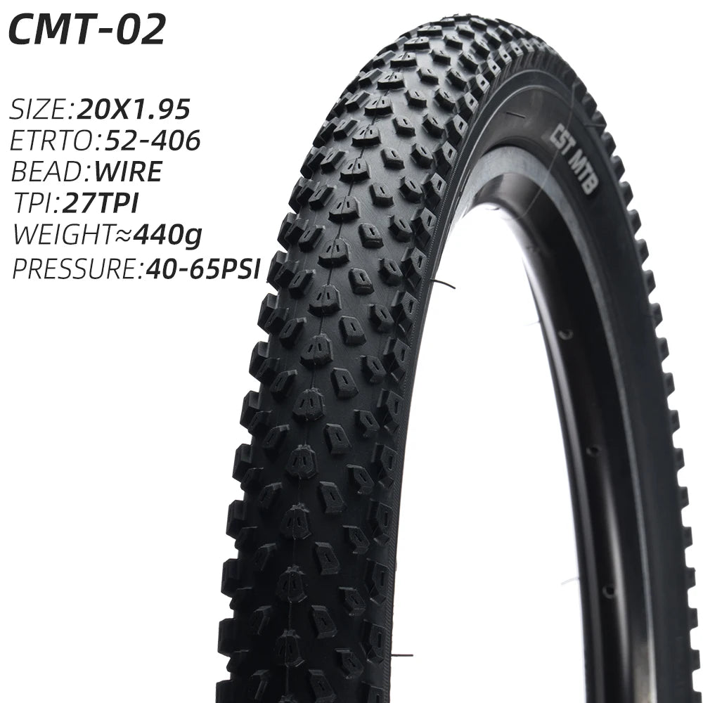 CST CMT-02 MOUNTAIN BICYCLE TIRE OF KID BIKE TYRE MTB 20 22 24 26 INCHES 20X1.95 22X1.95 24X1.95 26X1.95