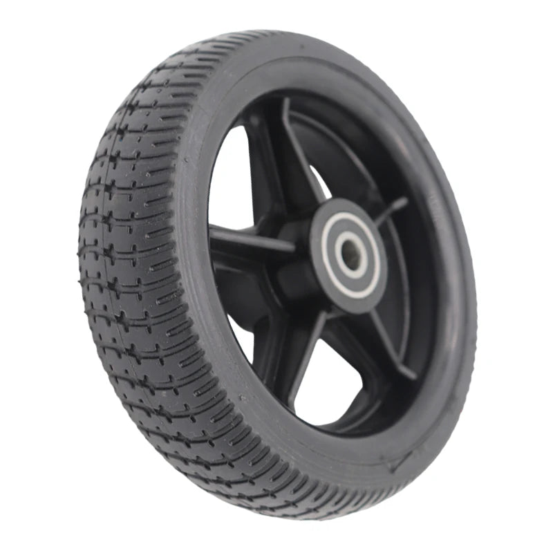 6.5-Inch solid wheels with plastic bearings for hand shopping cart folding electric longboard hoverboards