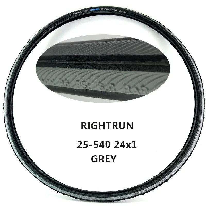 SCHWALBE Original RIGHTRUN 24/26x1.00 Wired Wheelchair Tire 24/26 inch Puncture-resistant Home Move Wheelchair Tires Parts