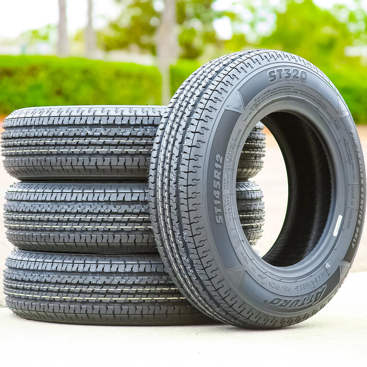 4 Tires Atturo ST320 Steel Belted ST 145R12 95/90M E 10 Ply Trailer