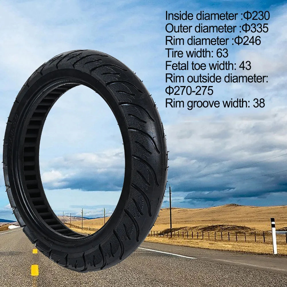 Puncture Resistant Tire For Ebike Accessory 14x2.5 Solid Tire Excellent Grip And Traction Minimal Maintenance Required