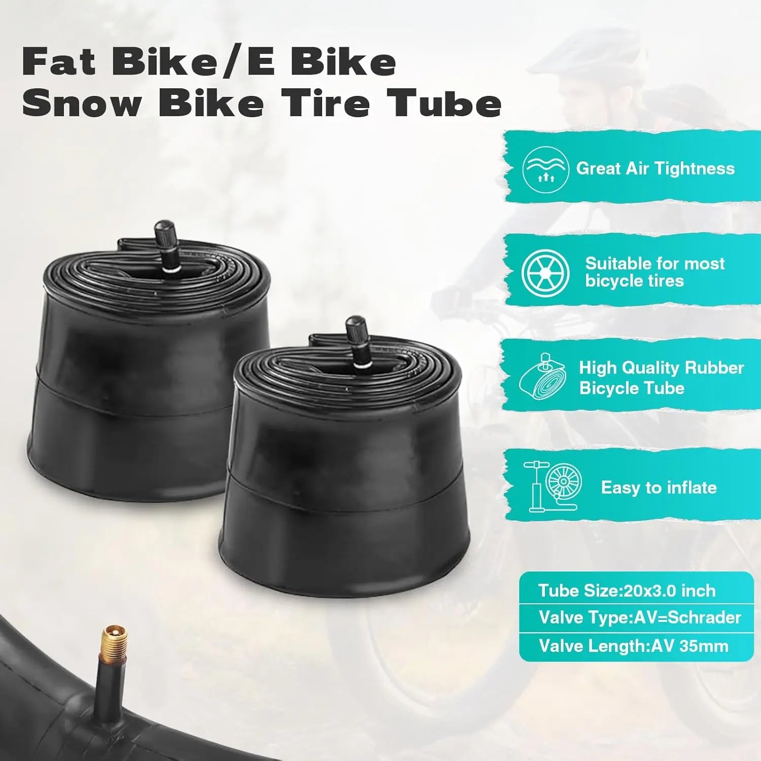 ZUKKA 20/26x3.0 Electric Bike Tire Fat E-Bike Tires Heavy Duty High-Performance Wear-Resistant Mountain Snow Bicycle Tires/Tubes