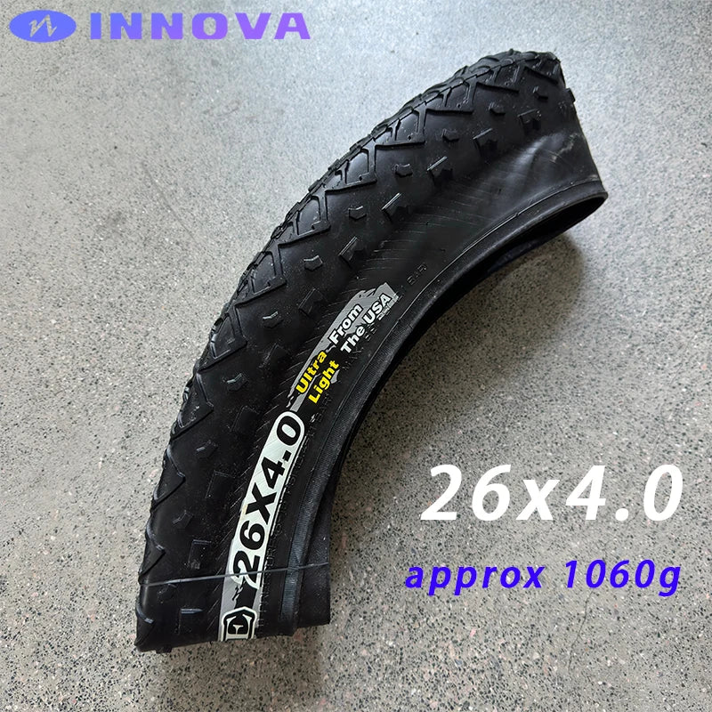 INNOVA Original 26x4.0 Ultra Light 26 Inch Beach Snow Bike Tire 120TPI  Anti-Slip MTB Bicycle Tyre LV-1005 Cycling Parts