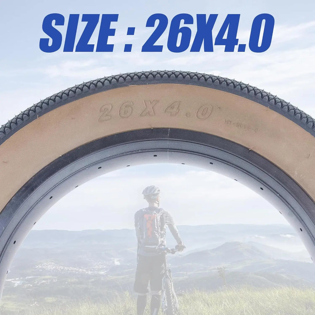 ZUKKA Fat Bike Tire 20/26x4.0 for Ebike Mountain Bike Heavy Duty High-Performance Wear-Resistant E-Bike Mountain Snow Bike Tire