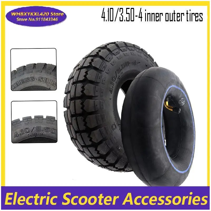 4.10/3.50-4 Tires 4.10-4 3.50-4 Tyre And Inner Tube for Electric Tricycle, Trolley, Electric Scooter,warehouse Car Tire Parts