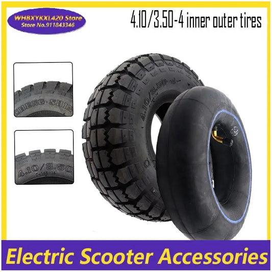 4.10/3.50-4 Tires 4.10-4 3.50-4 Tyre And Inner Tube for Electric Tricycle, Trolley, Electric Scooter,warehouse Car Tire Parts