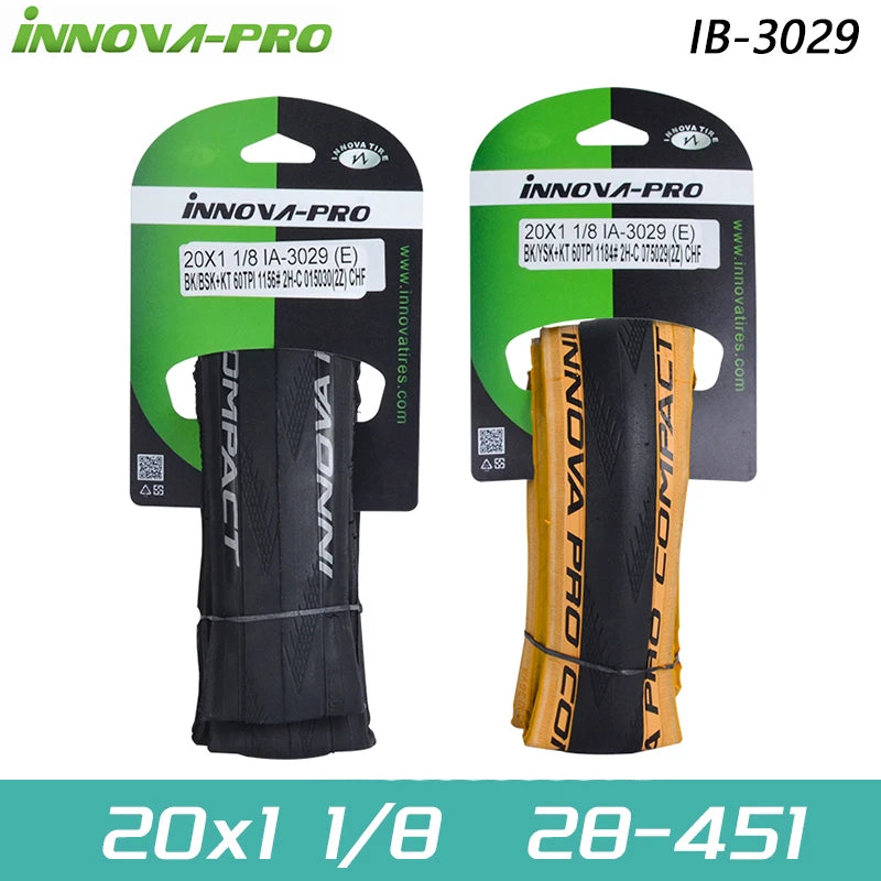 INNOVA-PRO Original 28-451 20x1 1/8 BMX Small Wheel Bike Racing Tire 20inch Folding Tires IB-3029 Cycling Parts