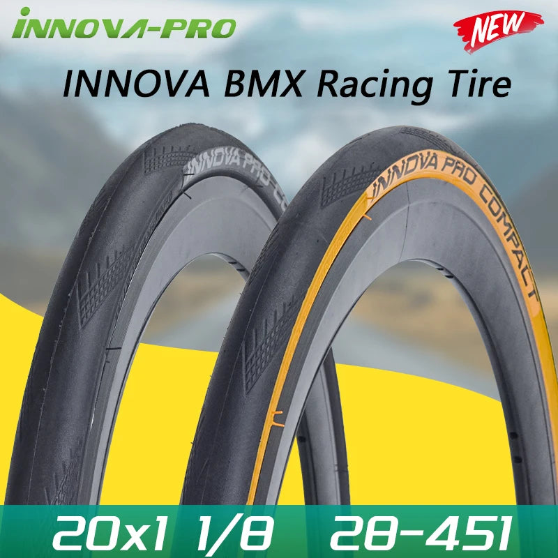 INNOVA-PRO Original 28-451 20x1 1/8 BMX Small Wheel Bike Racing Tire 20inch Folding Tires IB-3029 Cycling Parts