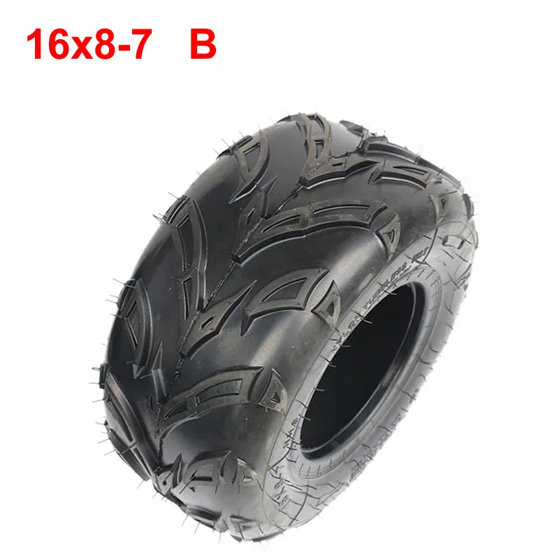 ATV 16X8-7 Vacuum Tyre 16*8-7 Tubeless Tire For Go kart Quad Dirt Bike Lawn Mower Farm Vehicle Tool Vehicle Off-Road Tires