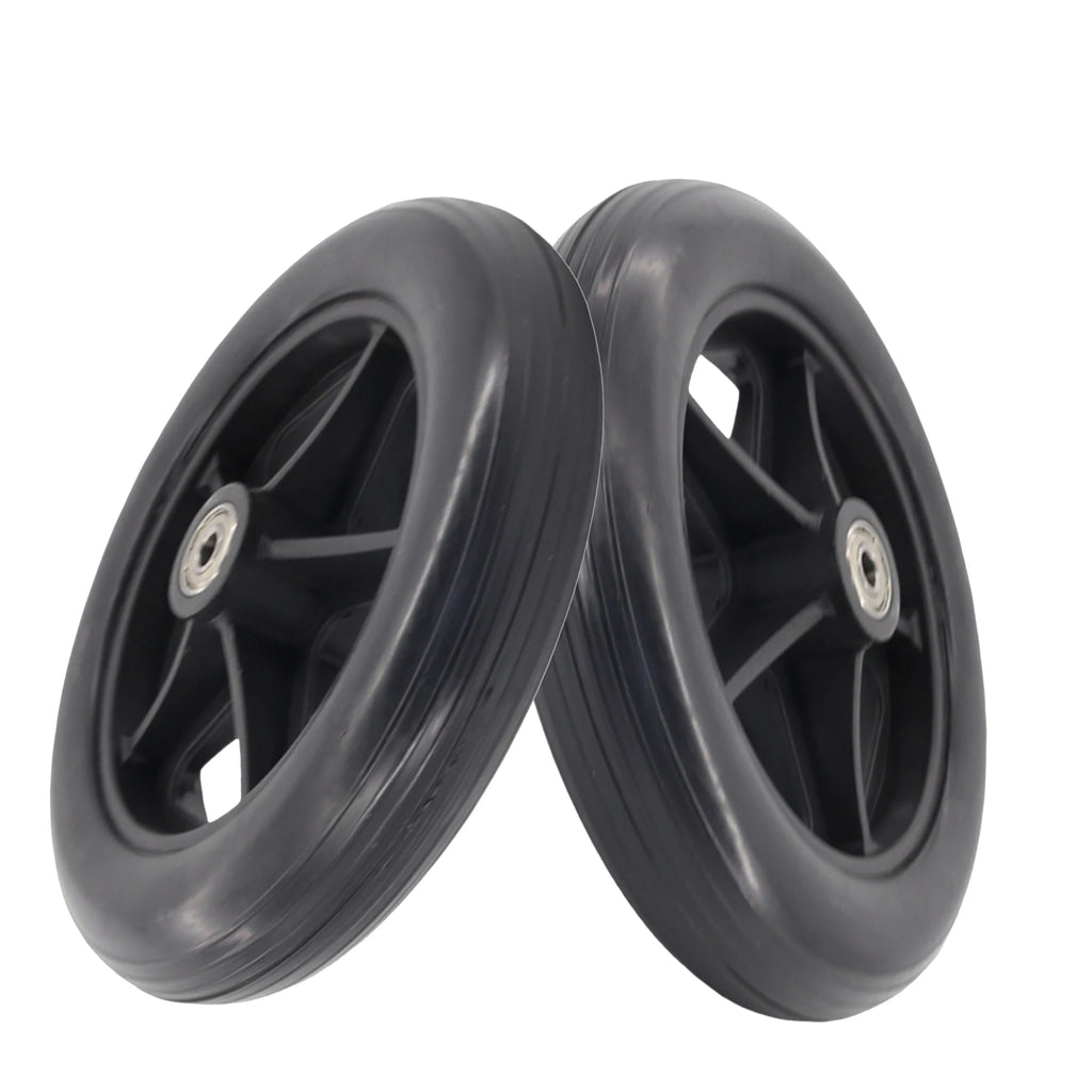 8 Inch Wheels Solid Tire Wheel Travelling Trolley Caster Shopping Cart Wheels Wheelchair Replacement Furniture Casters