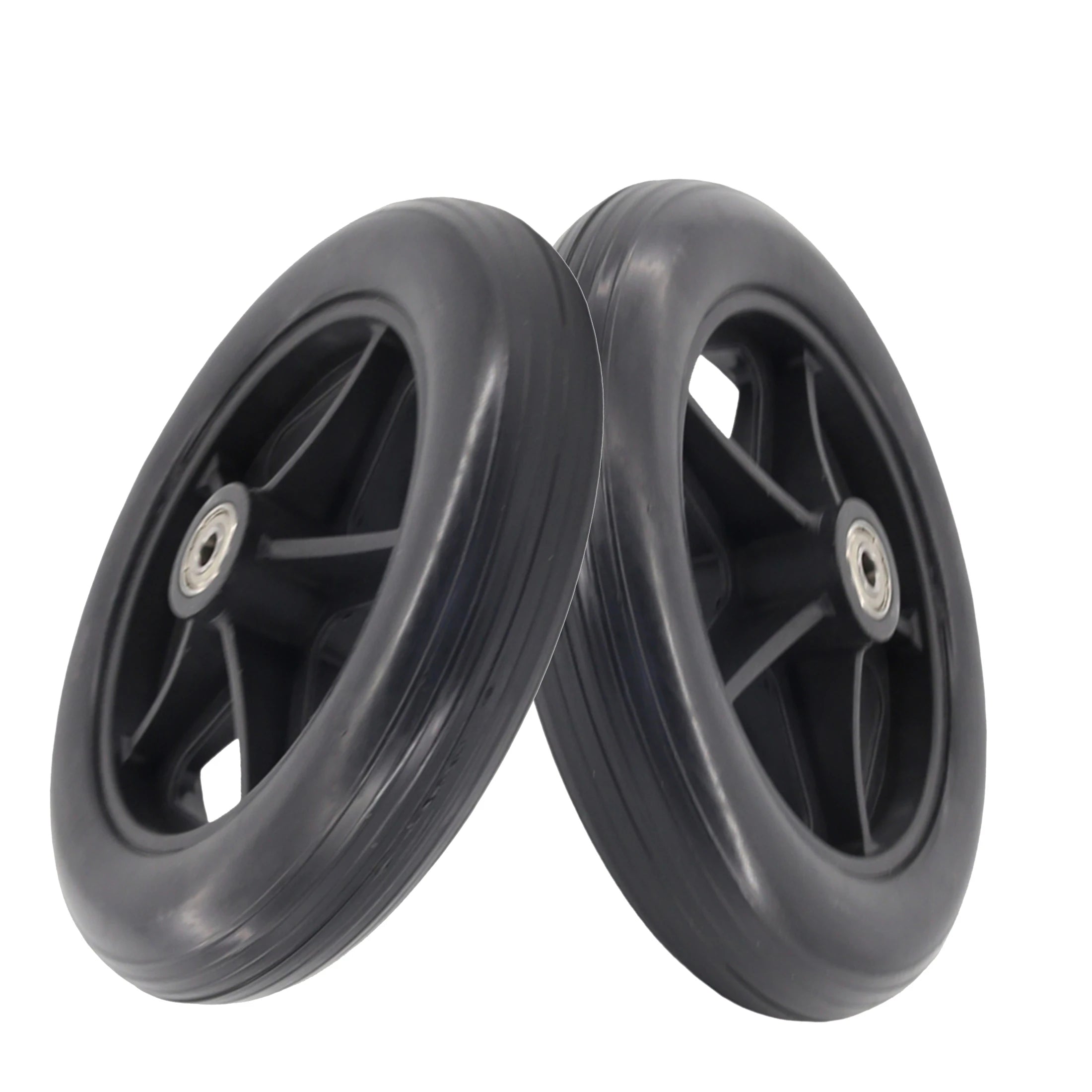 8 Inch Wheels Solid Tire Wheel Travelling Trolley Caster Shopping Cart Wheels Wheelchair Replacement Furniture Casters