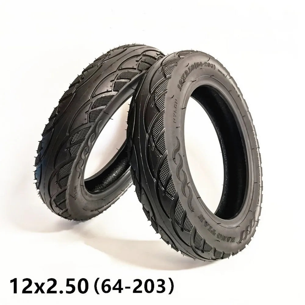 12x2.5 Tubless Tire For Kids Bike Electric Scooter 12 Inch 64-203 Children Bicycle Thickened Wear Resisting Vacuum Tire