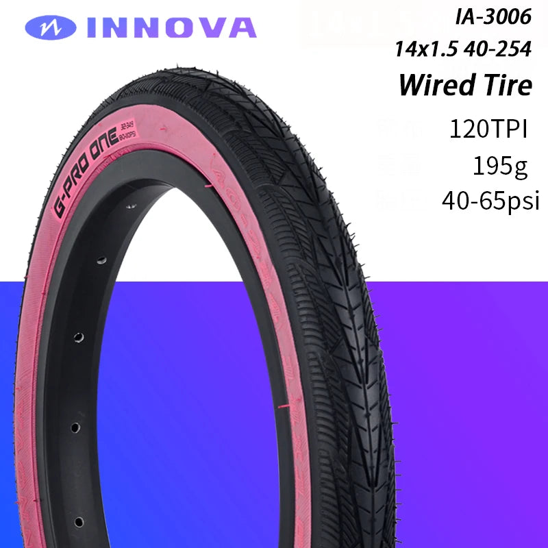 INNOVA Original 14x1.5 Folding Bicycle Folding/Wired Tires 14 inch 412 Small Wheel Bike Tire IA-3006/2084 Cycling Parts