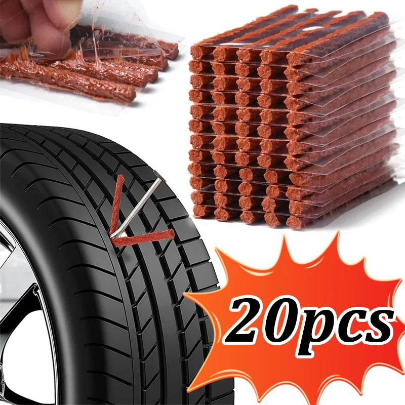 Tire Repair Strips Car Moto Tubeless Tire Tyre Puncture Plug Seal Repairing Rubber Strips Repairing Tool Accessories