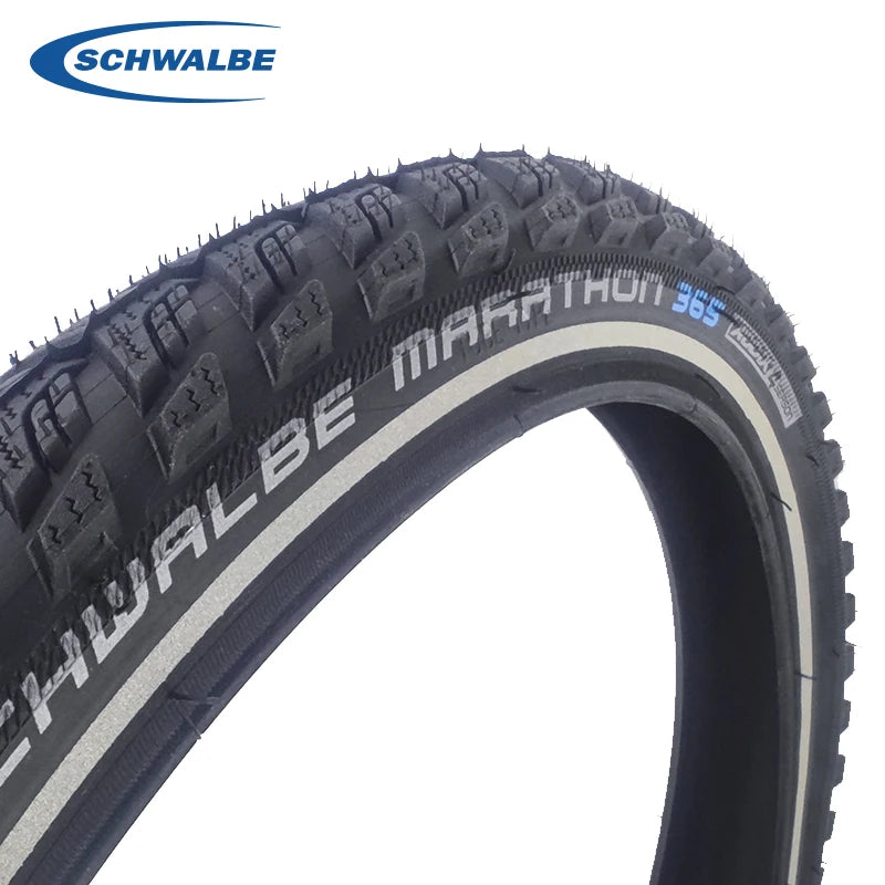 SCHWALBE Original MARATHON 365 The All-Season Tire 40-406 20x1.50 Black Reflex Wired Bicycle Tire for Folding Bike Cycling Parts