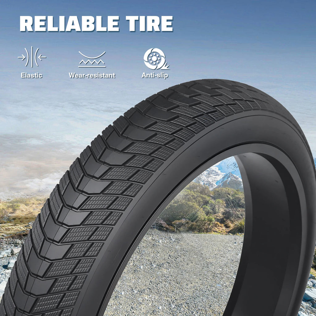 ZUKKA 26x3.0 (75-559) All-Terrain Tire: High-grip, Anti-slip, Wear-resistant. Fits Kids/Electric/Tricycles