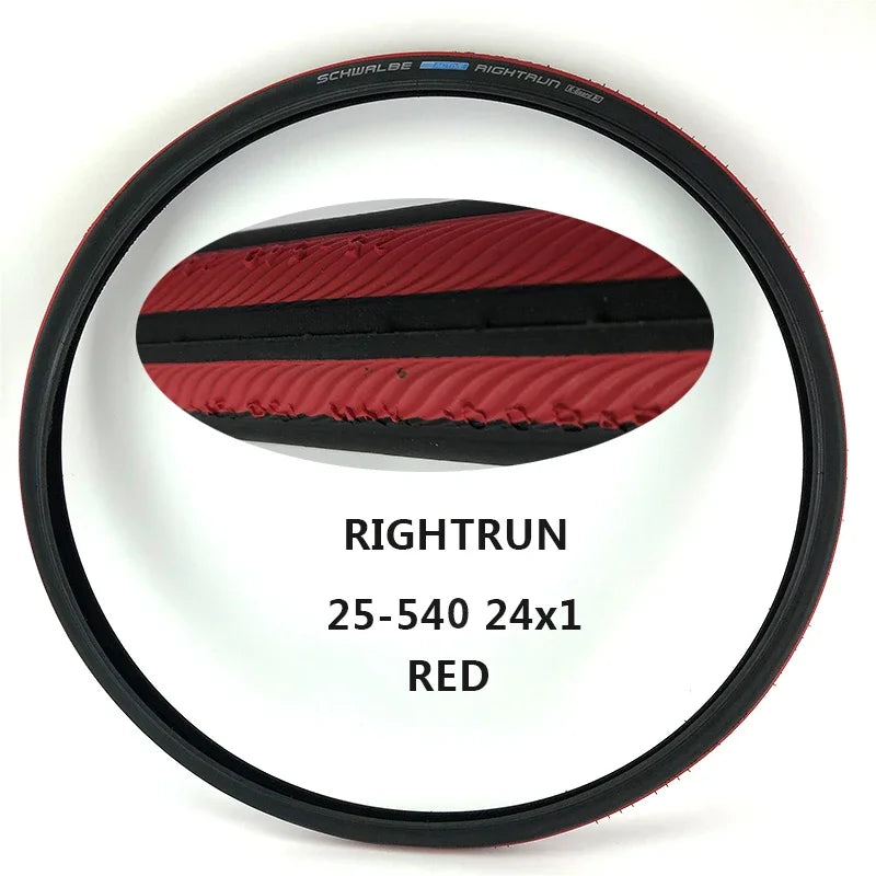 SCHWALBE Original RIGHTRUN 24/26x1.00 Wired Wheelchair Tire 24/26 inch Puncture-resistant Home Move Wheelchair Tires Parts