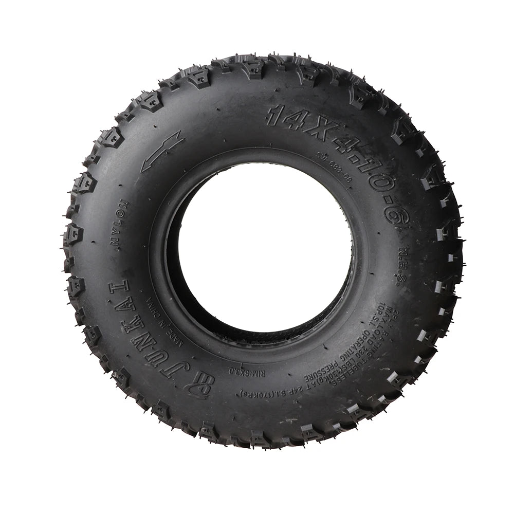 14 Inch Road Tubeless Tire 14x4.10-6 Vacuum Tyre For Fuel Electric 4 Racing Wheels Buggy Karting Car ATV QUAD Go kart Parts