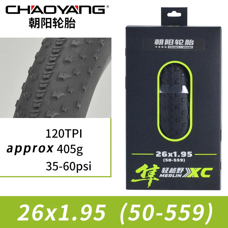 CHAOYANG ARISUN Original MERLIN XC 26x1.95/27.5x1.95/29x1.95 Dino Skin Folding Tire for XC Road Gravel MTB Bicycle Cycling Parts