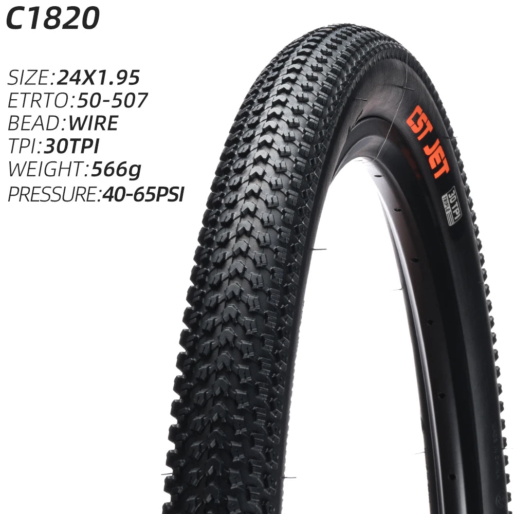 CST TIRE C-1820 MOUNTAIN BICYCLE TIRE OF MTB BIKE TYRE WIRE BEAD C1820 CST JET ALL TERRAINS 22 24 26 27.5 29 INCHES