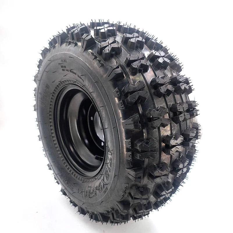 18x9.50-8 Tire & Wheel Assembly Tubeless 4PR 18x9.5-8  ATV Go Kart Quad Buggy 8" Iron Rim 4-Lug 110mm