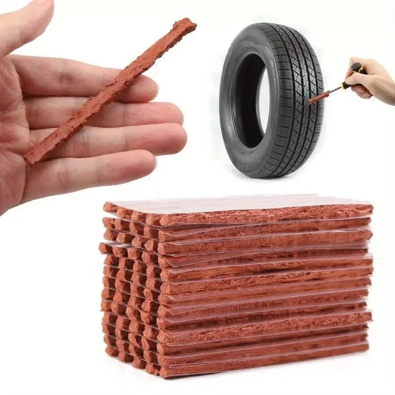 Tire Repair Kit Containing Glue Suits Bikes, Motorcycles, Cars, Trucks. Easy To Operate,Fixes Tire Damage For Safe Driving