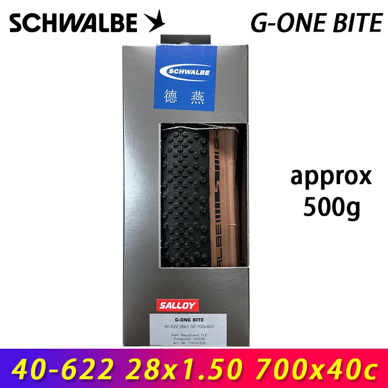SCHWALBE Original G-ONE BITE Tubeless Folding Tire 700x40c/45c for Road Gravel Bike MTB Touring Bicycle Cycling Parts