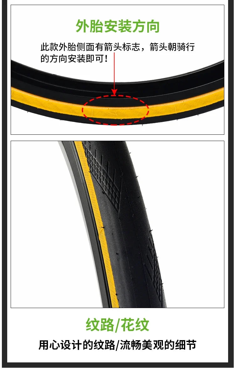 INNOVA Original 700C 700x25c/28c/30c Racing Folding Tire 120TPI for Road Bicycle Racing Bike IB-3029 Cycling Parts