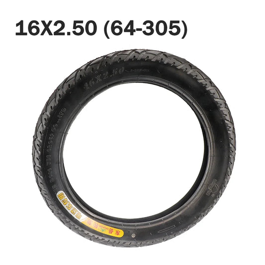 16 Inch Tire High Quality Tubeless Tires Electric Bikes Kid Bikes Small BMX and Scooters 16x2.50 (62-305) Tire Parts