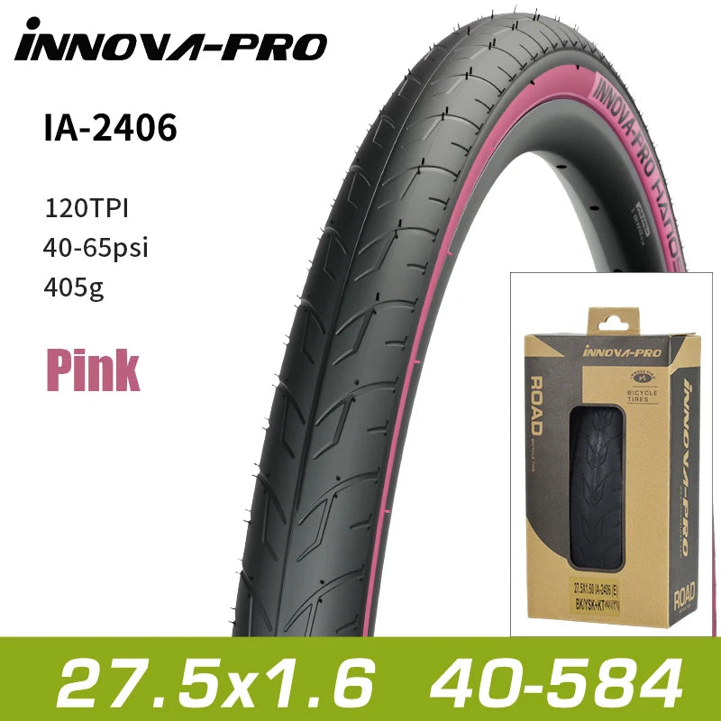 INNOVA-PRO Original MTB Semi-Slick Tire 26x1.5 27.5x1.6 Folding Tire for Race MTB Bicycle IA-2406/2245 Cycling Parts