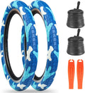 ZUKKA20 x 2.125 Bike tire 2 Pack 20 Bike tire BMX Bike Tires Kids Blue 20" Bike Tires Folding Replacement Tires Fits Most Kids