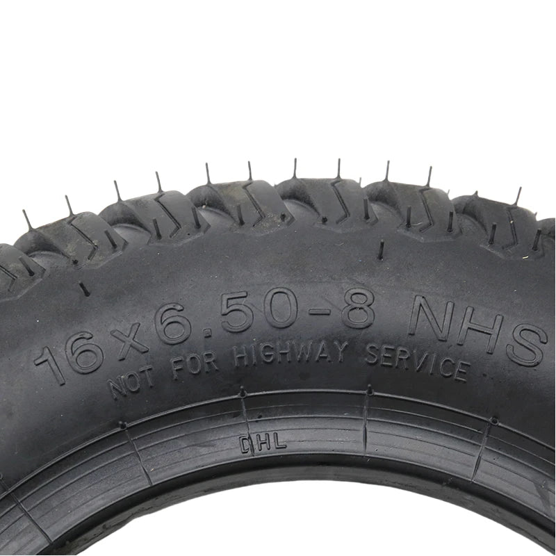 16x6.50-8 Lawn Mower Tire Garden Tractor 16x6.5x8 Turf Tubeless Heavy Duty 4Ply