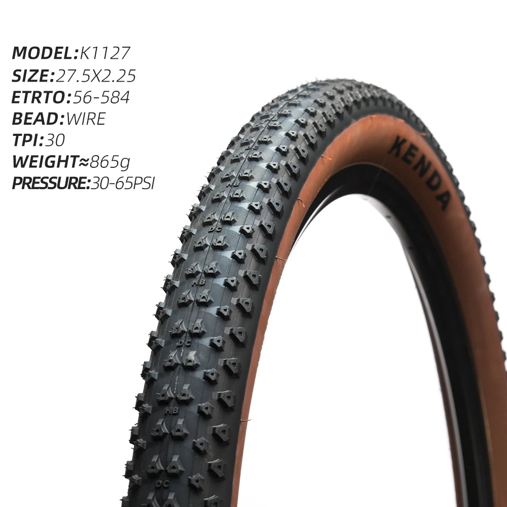 27.5X2.25 29X2.25 KENDA K1127 30TPI WIRE BEAD MOUNTAIN BICYCLE TIRE XC RACING TYRE