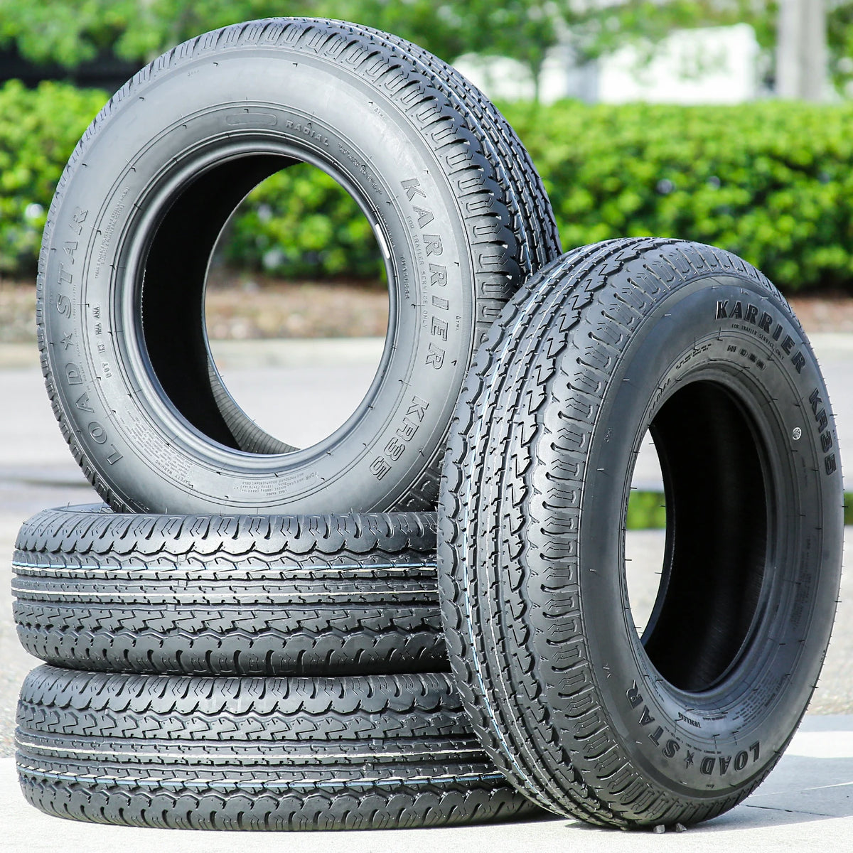 4 Tires Loadstar Karrier KR35 ST 205/75R15 Load D 8 Ply Trailer