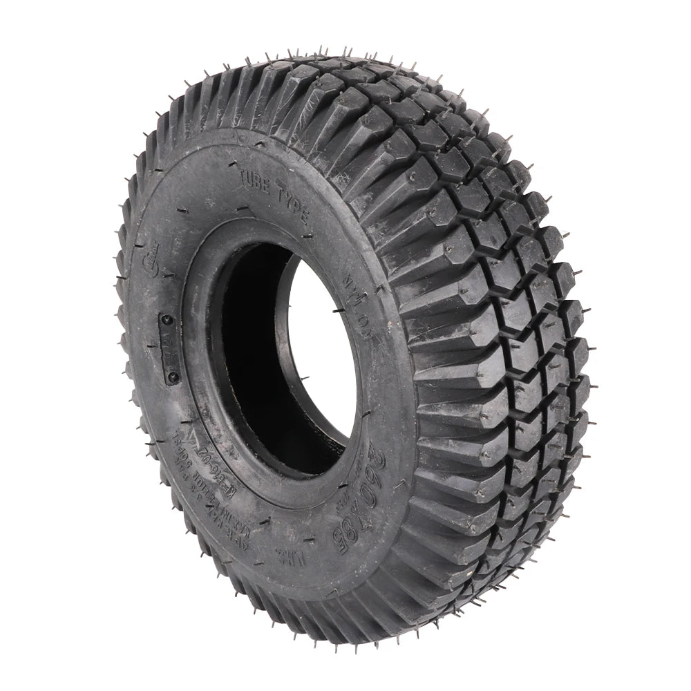 Wear Resistant Tyre 260x85 4 Inch Black Puncture Proof Fits Mobility Scooter Block Tread