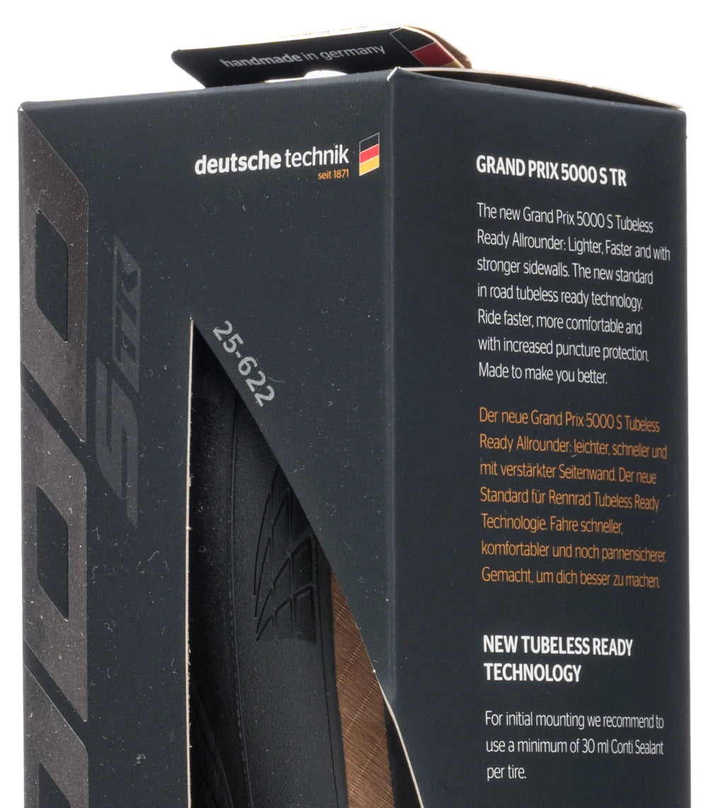700X25C 25-622 BLACK TRANSPARENT CONTINENTAL GRAND PRIX 5000 S TR ROAD BICYCLE  TUBELESS TIRE BIKE TYRE