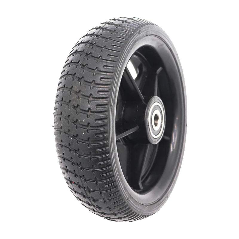 6.5-Inch solid wheels with plastic bearings for hand shopping cart folding electric longboard hoverboards