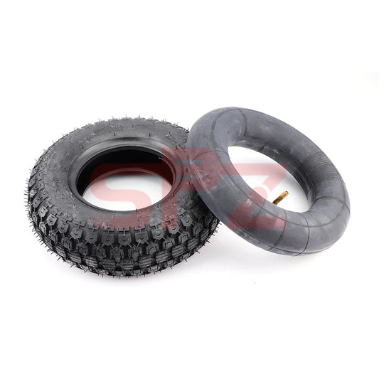 4.10/3.50-6 Inner and Outer Tire Elderly Scooter for 6 Inch 49cc Mini Quad Dirt Bike Scooter ATV Buggy Gas Scooter Wheelbarrow