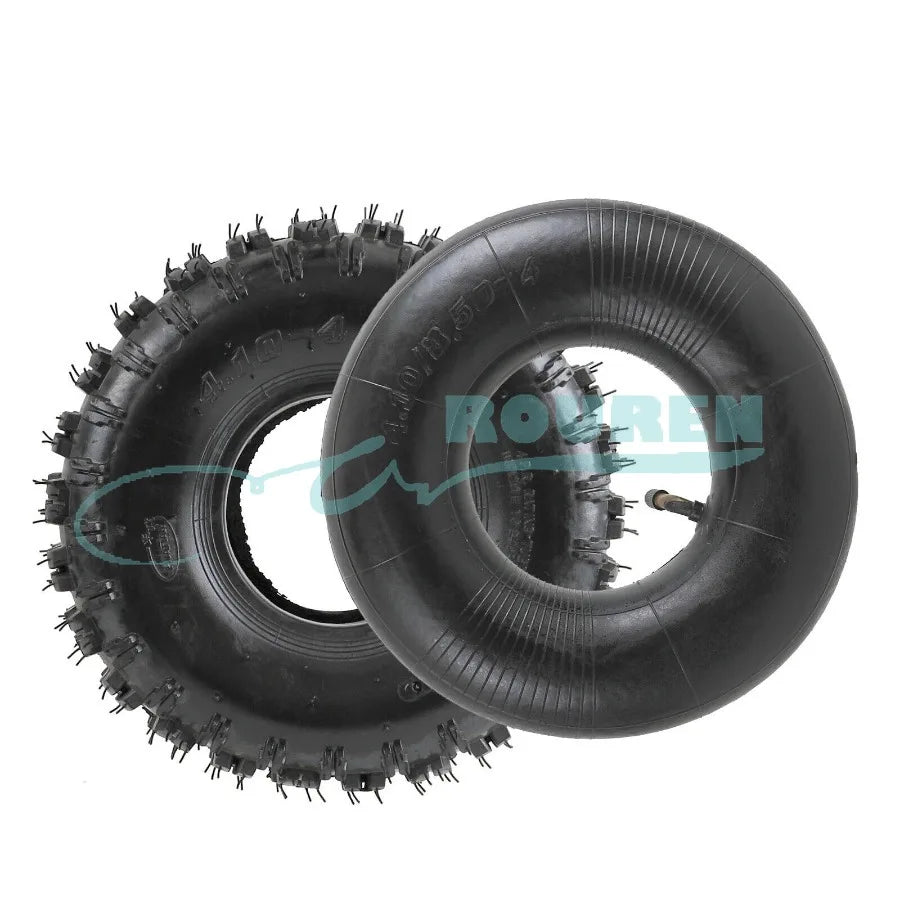 3.00-4 4.10-4 Tires Wheels 4 Inch 4.10-4 Tyre and Inner Tube for ATV UTV Quad Go Kart Karting 47cc 49cc