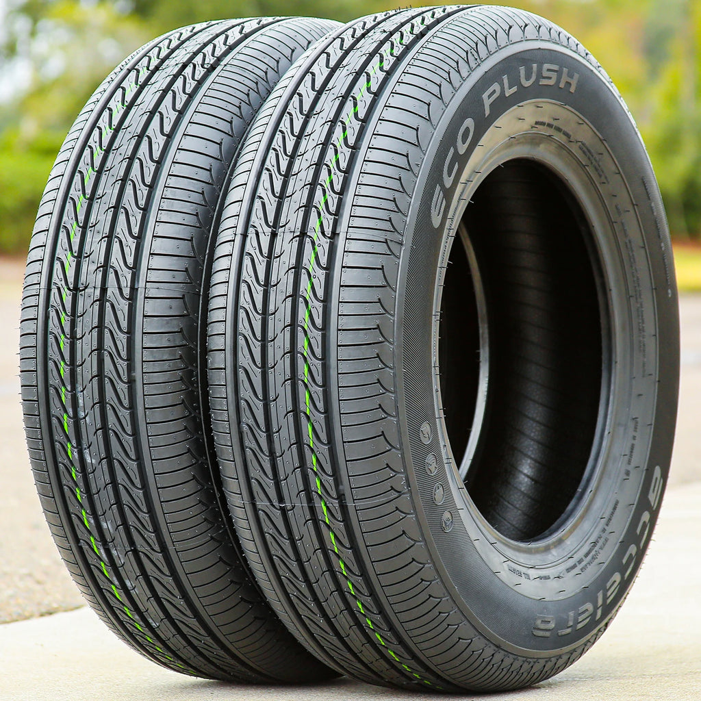 2 Accelera Eco Plush 185/70R14 88H All Season Tires 45k Mi Warranty UTQG 400AA