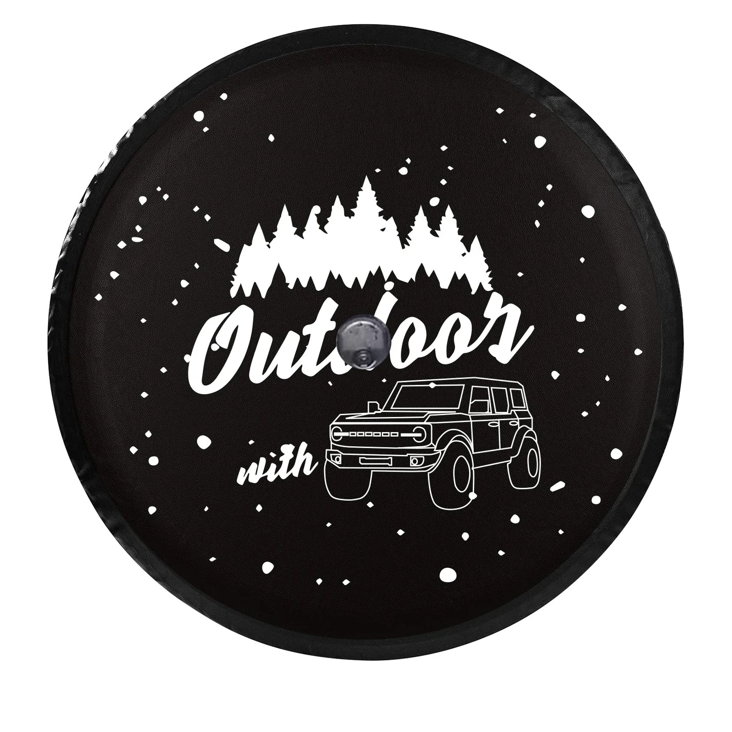 32 Inches Spare Tire Cover For Ford Bronco 2021 2022 Back Wheel Cover Storage Bag Protector Car Tools Car Exterior Accessories