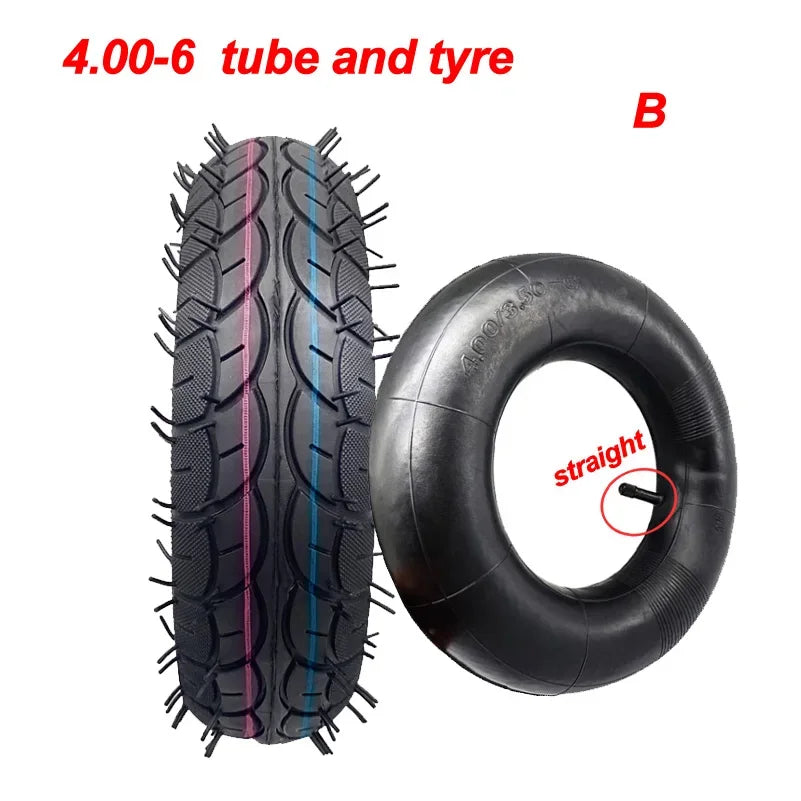 Electric vehicle tire 4.00-6 inner and outer tire 4.10/3-6 butyl rubber inner tube 13 inch pneumatic tire