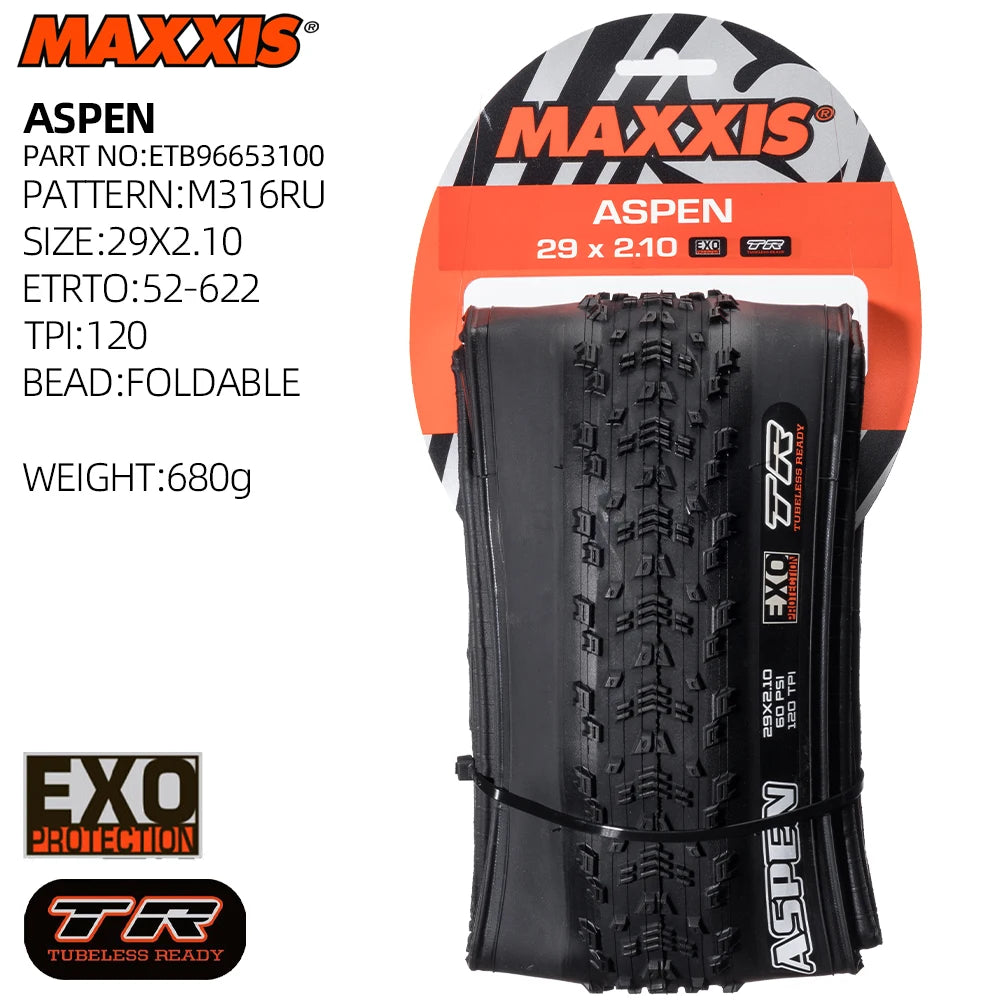XC MTB MAXXIS ASPEN LIGHT WEIGHT MOUNTAIN BICYCLE TIRE OF MTB BIKE TYRE 27.5 29 inches 29ER 29X2.40WT