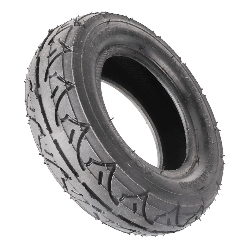 175x50 7-inch Inflatable Rubber Bent Valve Tire for Electric Scooter and Thickened Wear-resistant and Anti-slip Inner Tube Set