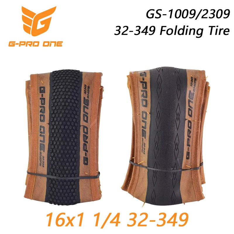 G-PRO-ONE Original 16 inch Small Wheel Bicycle Folding Tire 32-349 16x1 1/4 for Brompton Bicycle BMX Bike GS-1009/2309