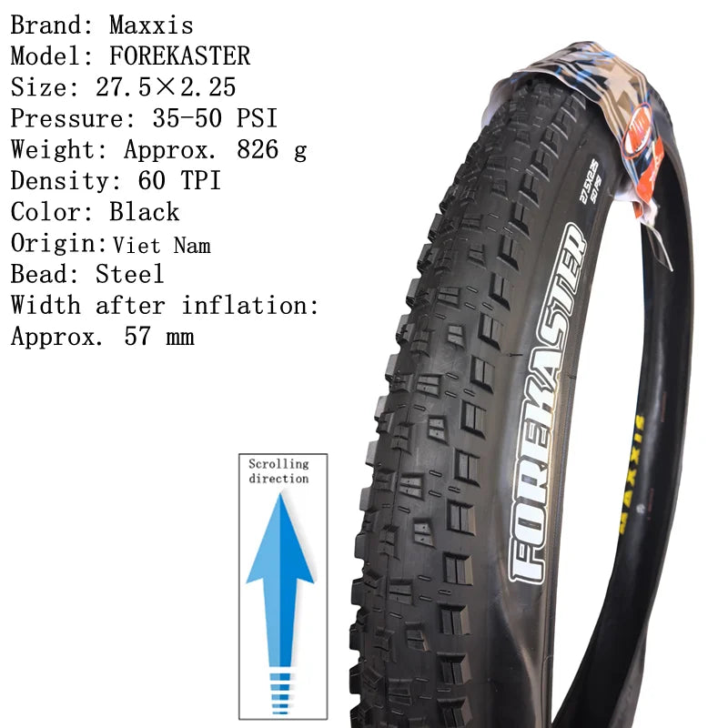 MAXXIS Forekaster (m348ru) 29x2.35 Steel Wire  Bicicleta Pneu Mtb Mountain Bikes Wear Resistance, And High Cost Performance.