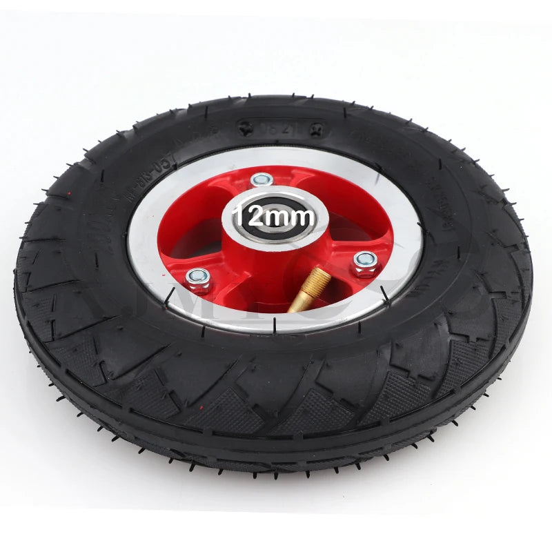 200*50 Electric Scooter Tyre With Wheel Hub 8" Scooter 200x50 Inflation Electric Vehicle Aluminium Alloy Wheel Pneumatic Tire
