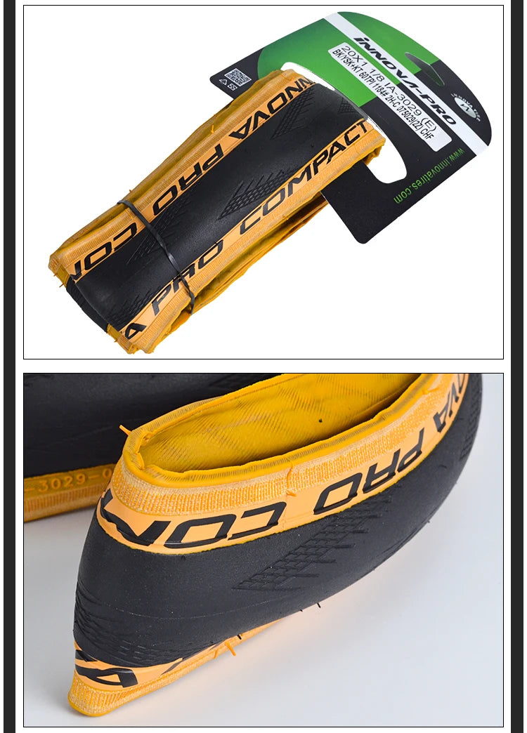 INNOVA-PRO Original 28-451 20x1 1/8 BMX Small Wheel Bike Racing Tire 20inch Folding Tires IB-3029 Cycling Parts